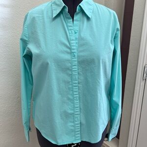 Liz Claiborne Turquoise Button Down Shirt